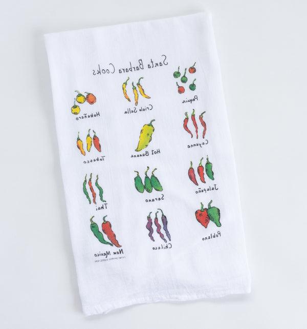 Chili Santa Barbara Cooks Flour Sack Towel